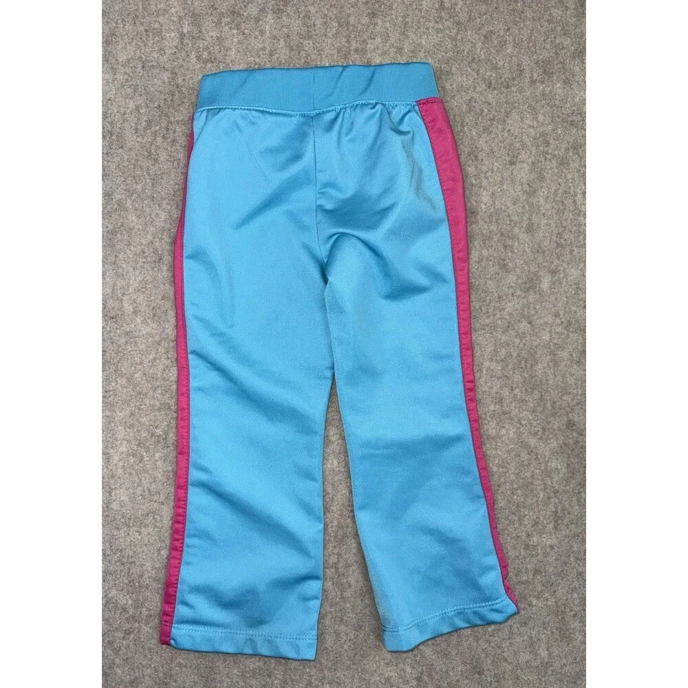 Puma Toddler Girls 2T Sweatsuit Full Zip Jacket Pink Blue Athletic - Picture 5 of 7